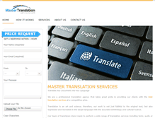 Tablet Screenshot of mastertranslationservices.com